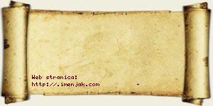 Jovana Pavković vizit kartica